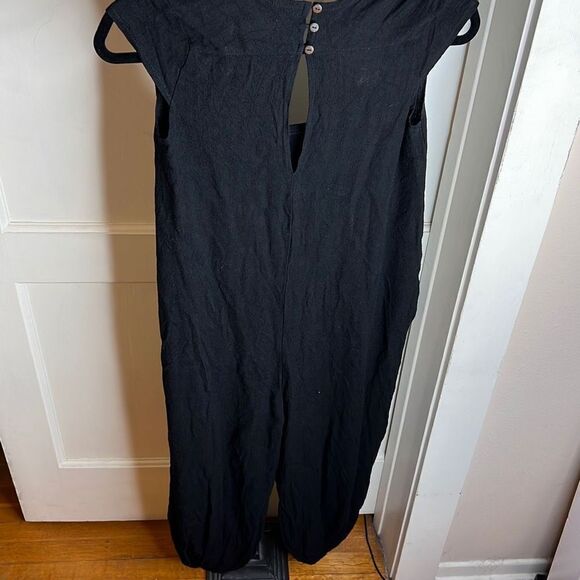 ❤️Petal & Pup Women's Square Neck Cap Sleeve Romper Jumpsuit Stretch Black - Picture 8 of 9
